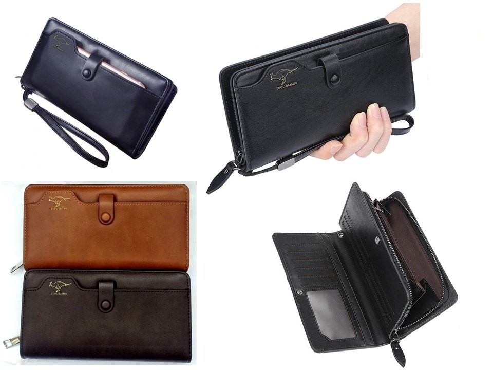 محفظه يد جلد ماركة Kangaroo Long leather wallet